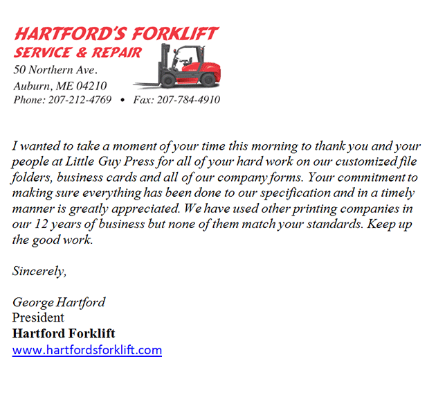 Hartford's Forklift